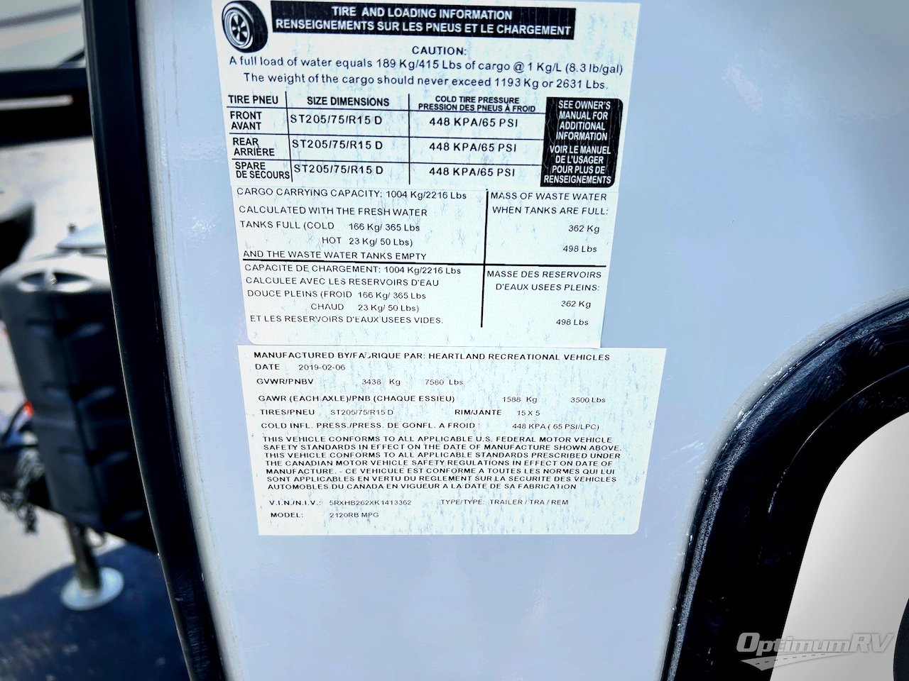 2019 Cruiser MPG 2120RB Photo 18