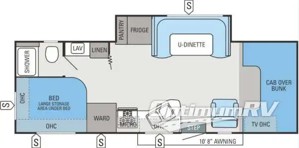 2015 Jayco Redhawk 26XS RV Floorplan Photo