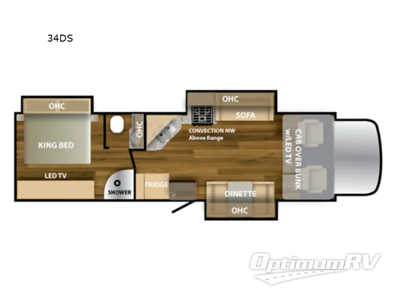 2024 NeXus Ghost 34DS RV Floorplan Photo