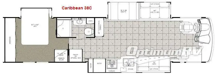 2009 Gulf Stream Caribbean 38C RV Floorplan Photo