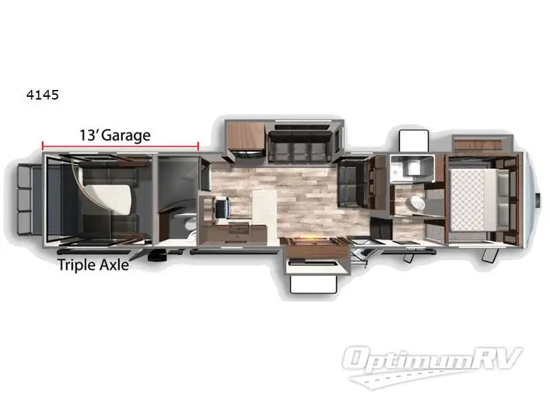 2021 Dutchmen Voltage 4145 RV Floorplan Photo