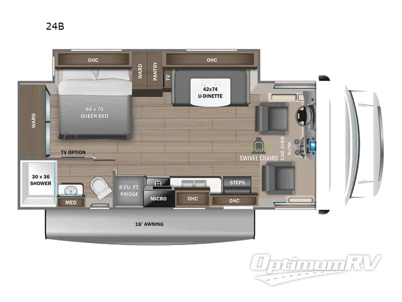 2023 Jayco Redhawk 24B RV Floorplan Photo