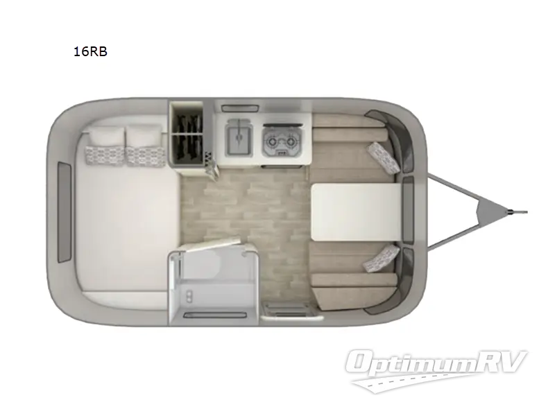 2024 Airstream Bambi 16RB RV Floorplan Photo