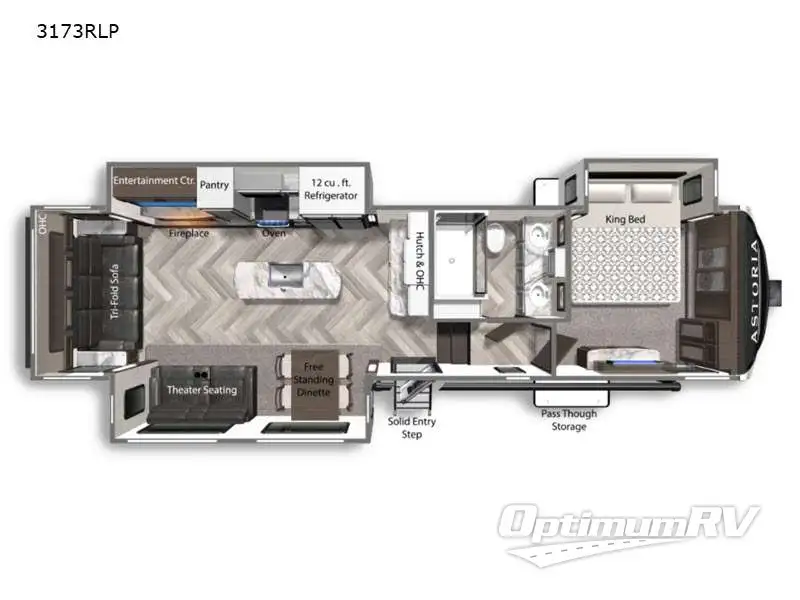2021 Dutchmen Astoria 3173RLP Floorplan Photo