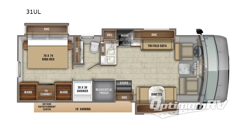2020 Jayco Precept 31UL RV Floorplan Photo
