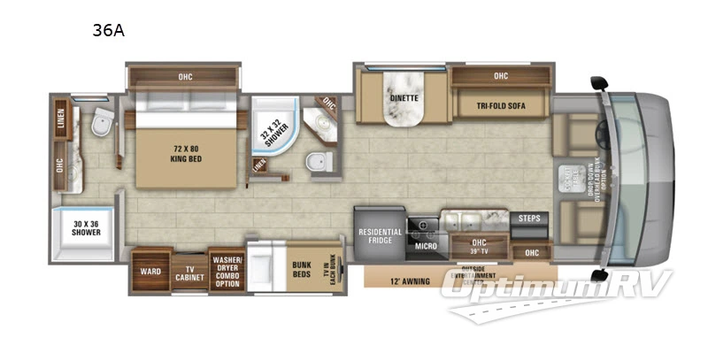 2020 Jayco Precept 36A Floorplan Photo