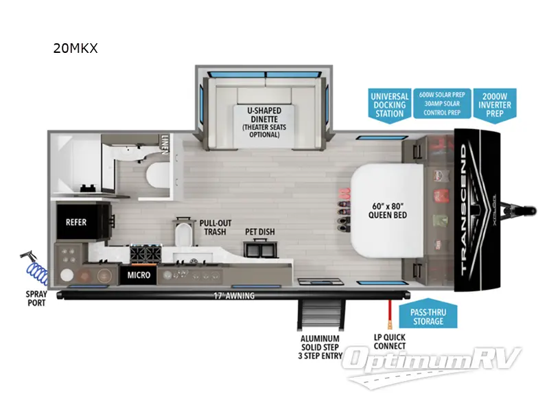 2026 Grand Design Transcend Xplor 20MKX Floorplan Photo
