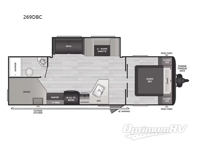 2025 Keystone Springdale Classic 269DBC RV Floorplan Photo