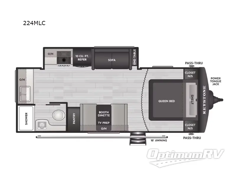 2026 Keystone Springdale Classic 224MLC Floorplan Photo