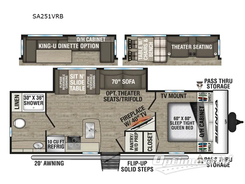 2026 Venture Sienna SA251VRB RV Floorplan Photo
