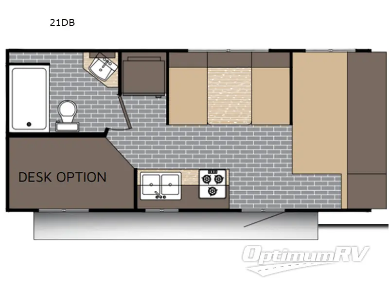 2026 Sunset Park Sun Lite LTD 21DB RV Floorplan Photo