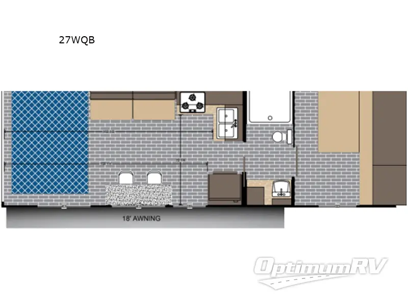 2026 Sunset Park Sun Lite 27WQB Floorplan Photo