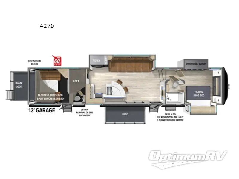 2025 Heartland Cyclone 4270 Floorplan Photo