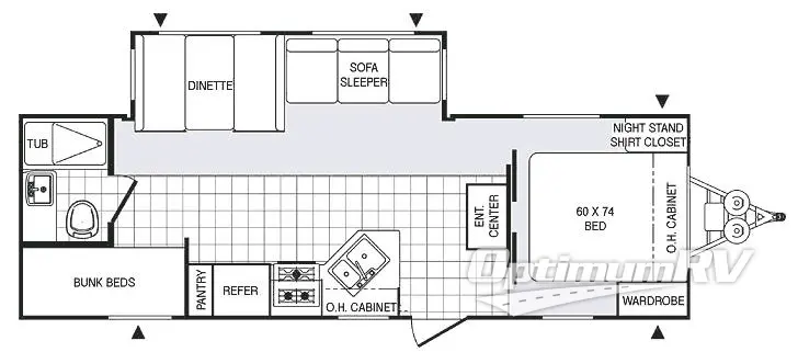 2007 Palomino Puma 26-FBSS Floorplan Photo