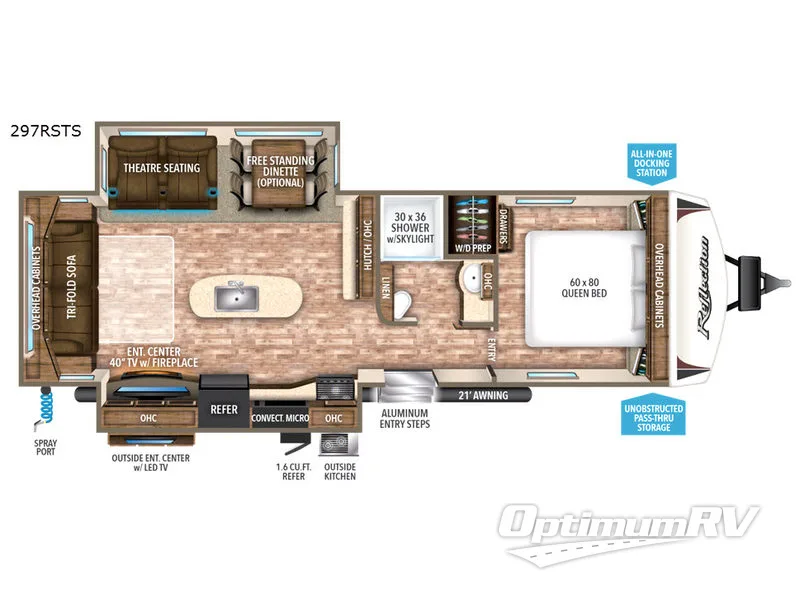 2017 Grand Design Reflection 297RSTS Floorplan Photo