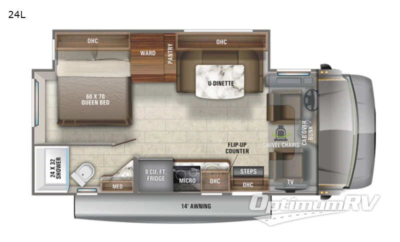2021 Jayco Melbourne 24L Floorplan Photo