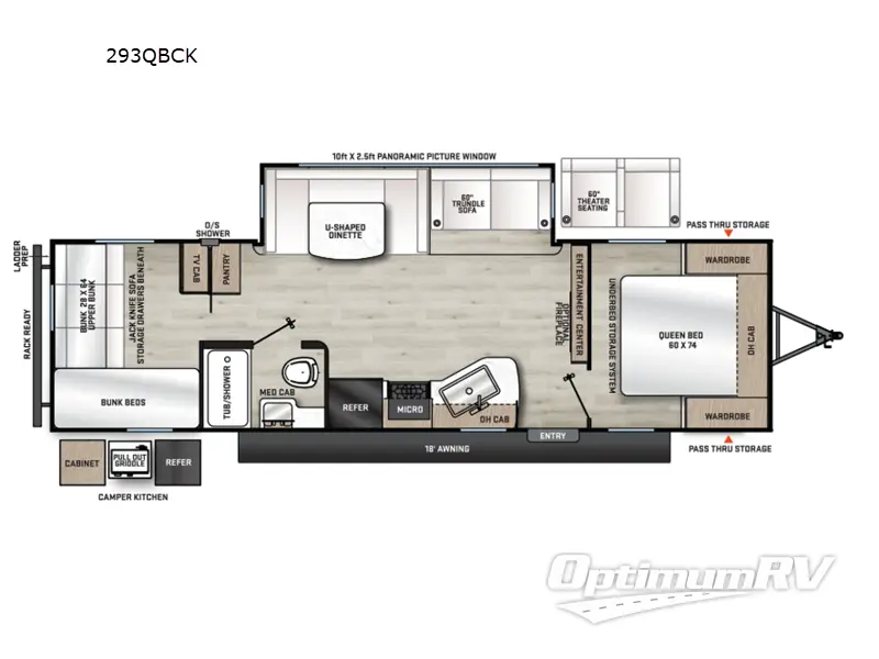 2026 Coachmen Catalina Legacy Edition 293QBCK RV Floorplan Photo