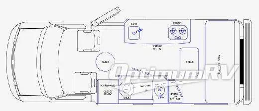 2009 Pleasure-Way Excel RD Floorplan Photo