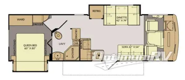 2012 Fleetwood Storm 30SA RV Floorplan Photo