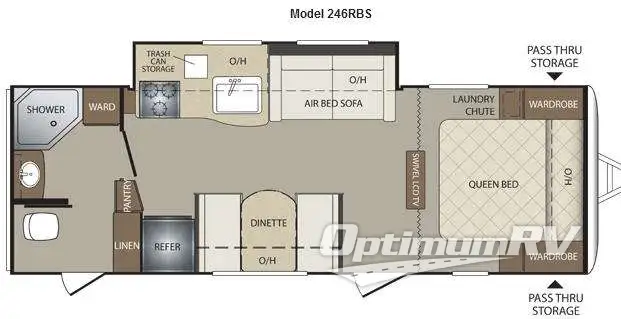 2013 Keystone Bullet 246RBS Floorplan Photo
