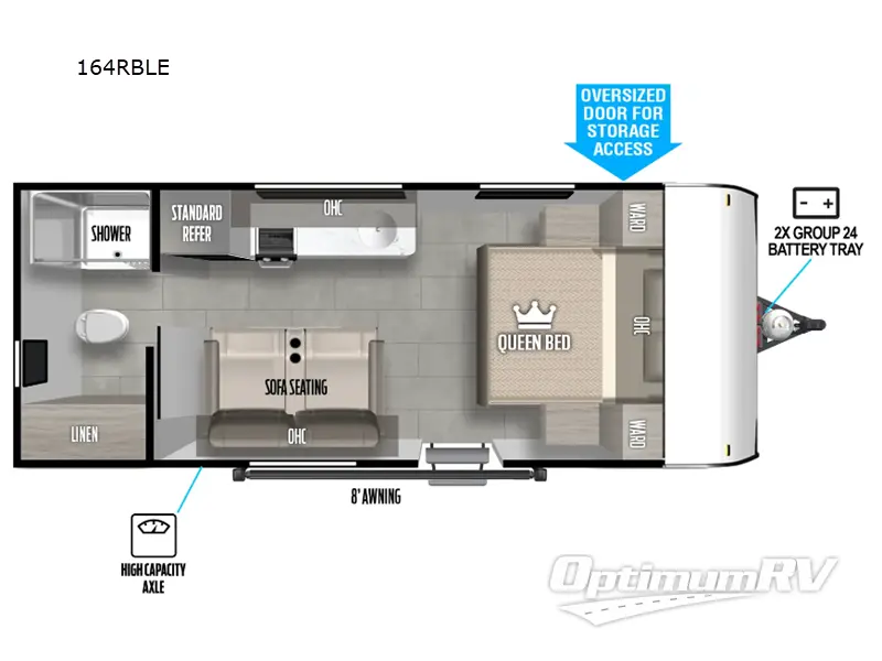 2025 Forest River Wildwood FSX 164RBLE RV Floorplan Photo