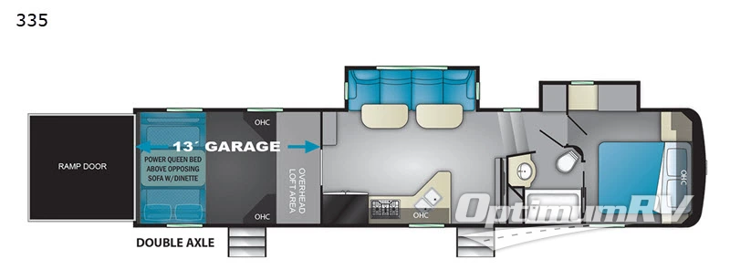 2018 Heartland Fuel 335 RV Floorplan Photo