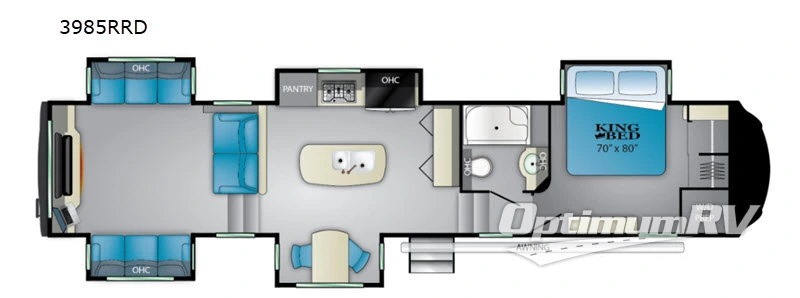 2021 Heartland Bighorn 3985RRD Floorplan Photo
