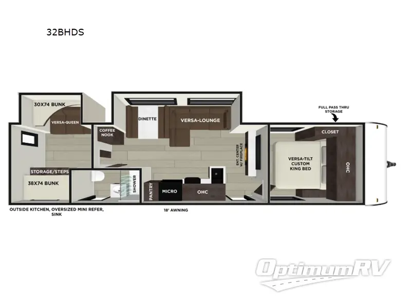 2026 Forest River Wildwood 32BHDS Floorplan Photo