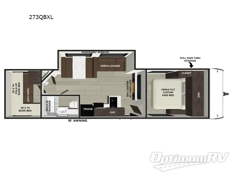 2026 Forest River Wildwood X-Lite 273QBXL RV Floorplan Photo