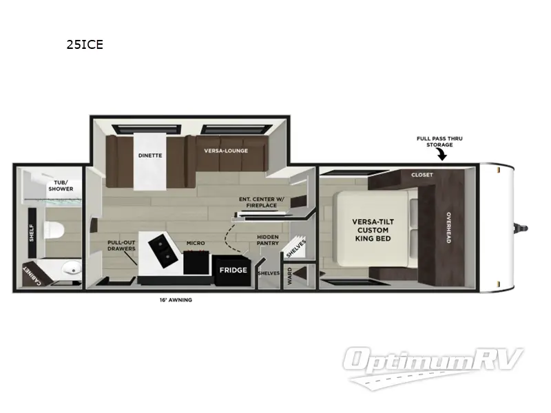 2026 Forest River Wildwood X-Lite 25ICE Floorplan Photo