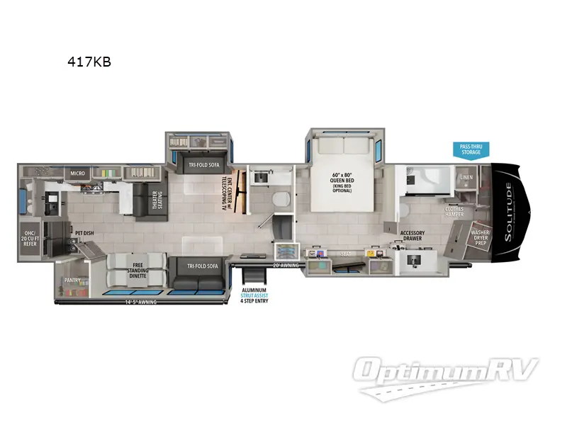 2026 Grand Design Solitude 417KB Floorplan Photo