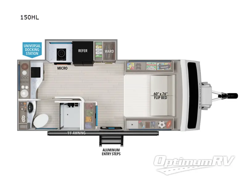 2026 Grand Design Serenova 150HL RV Floorplan Photo