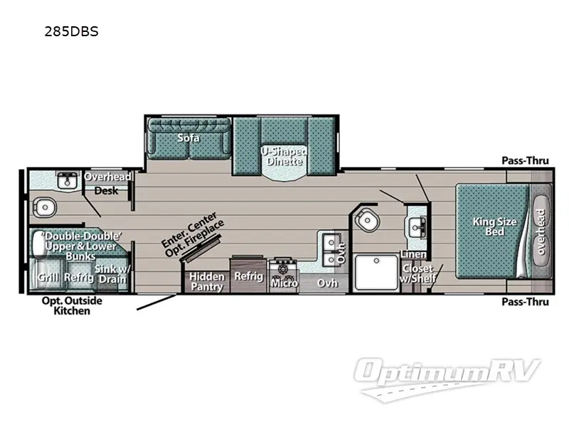 2024 Gulf Stream Kingsport Supreme Series 285DBS RV Floorplan Photo