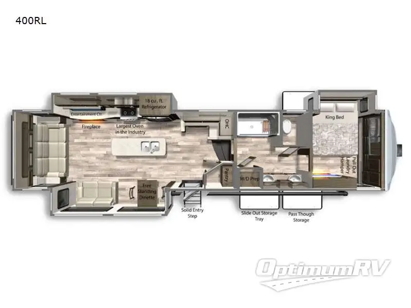2022 Dutchmen Yukon 400RL Floorplan Photo