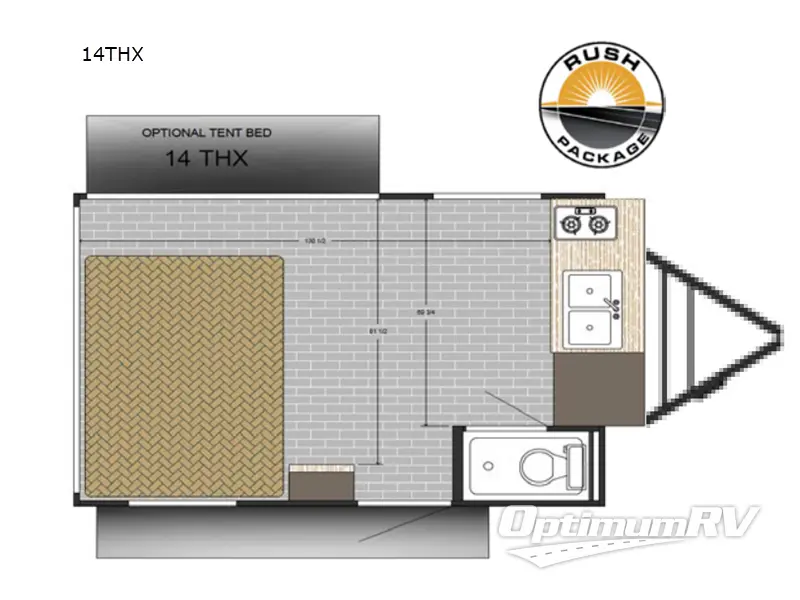 2026 Sunset Park Sun Lite 14THX Floorplan Photo