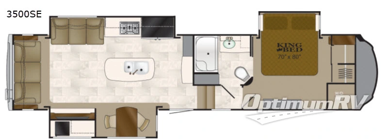 2019 Heartland Bighorn 3500SE Floorplan Photo