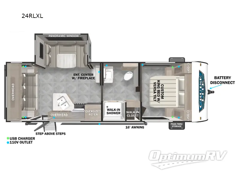 2024 Forest River Salem 24RLXL RV Floorplan Photo