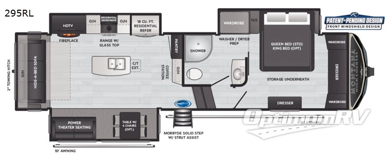 2021 Keystone Montana High Country 295RL RV Floorplan Photo