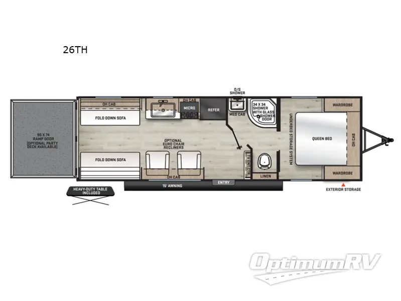 2027 Coachmen Catalina Trail Blazer 26TH RV Floorplan Photo