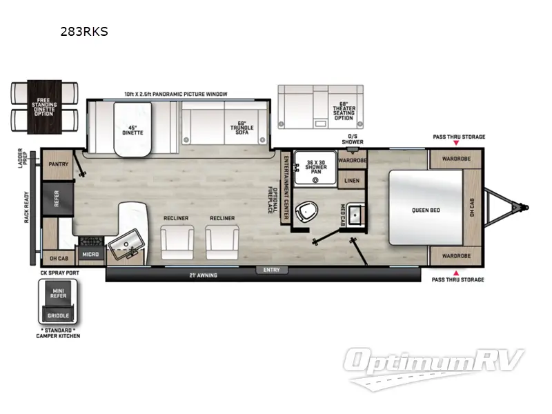 2027 Coachmen Catalina Legacy Edition 283RKS RV Floorplan Photo