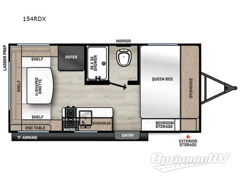 2026 Coachmen Catalina Summit Series 7 154RDX RV Floorplan Photo