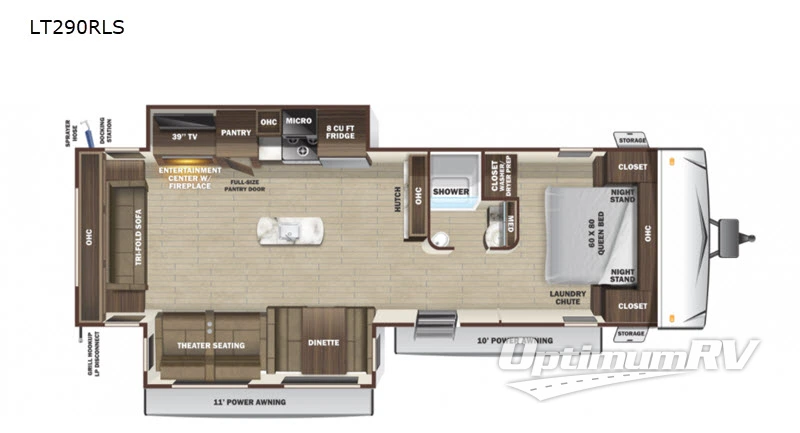 2021 Highland Ridge Open Range Light LT290RLS Floorplan Photo