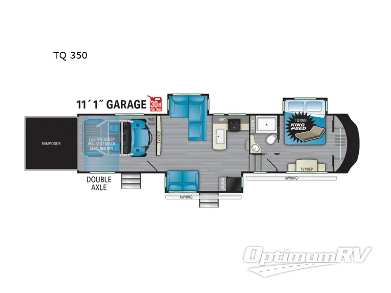 2022 Heartland Torque TQ 350 RV Floorplan Photo