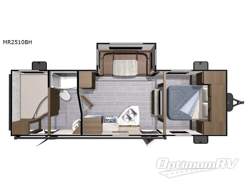 2018 Highland Ridge Open Range 2510BH Floorplan Photo