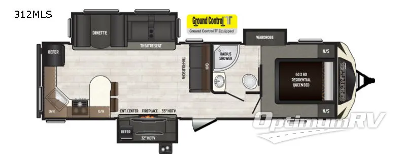 2018 Keystone Sprinter 312MLS Floorplan Photo