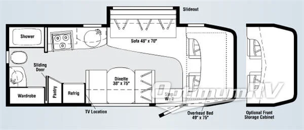 2008 Itasca Navion 24H RV Floorplan Photo
