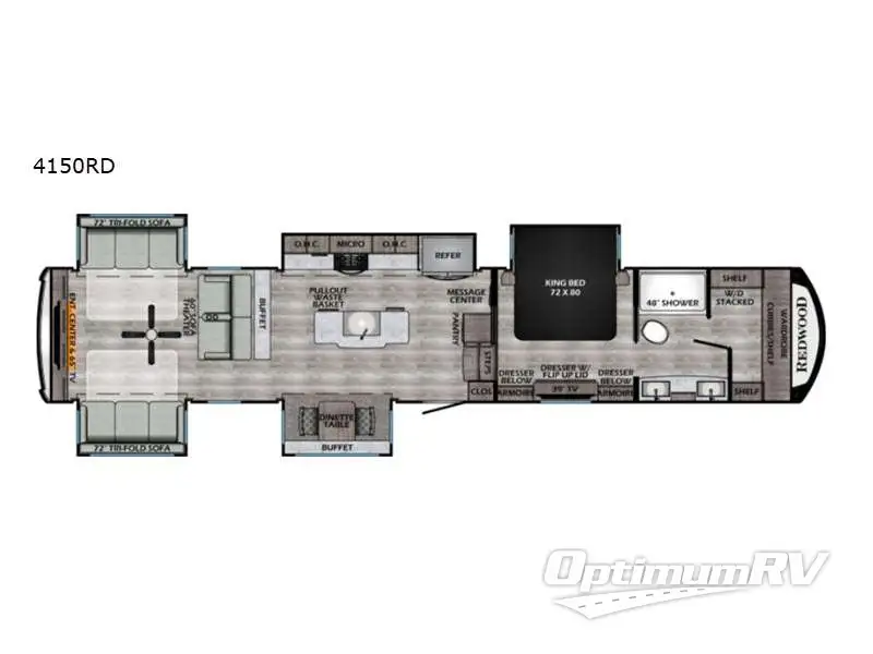 2022 Redwood Redwood 4150RD Floorplan Photo