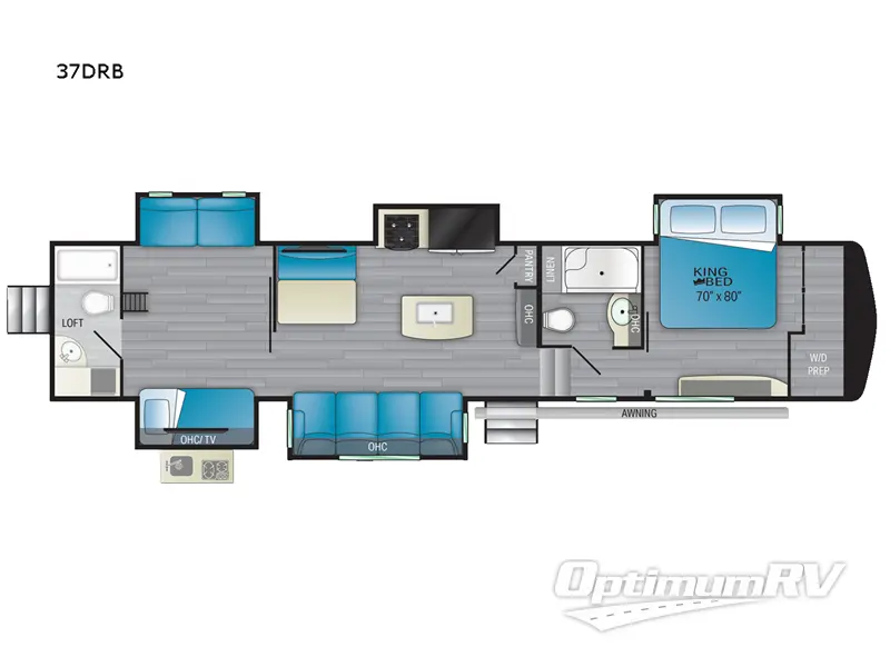 2022 Heartland ElkRidge 37DRB Floorplan Photo