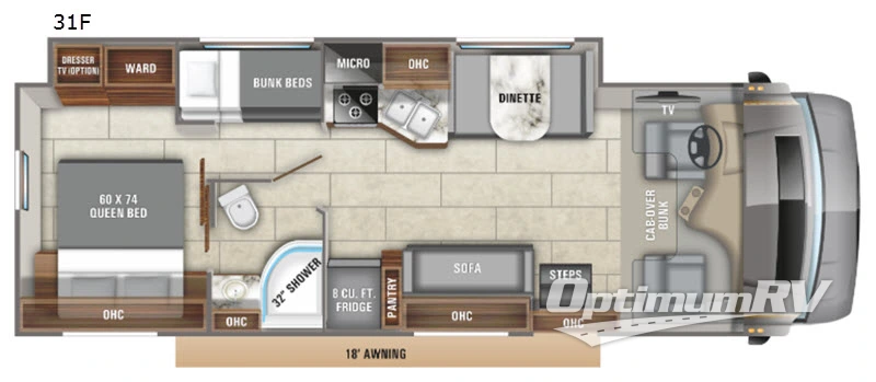 2020 Entegra Odyssey 31F Floorplan Photo