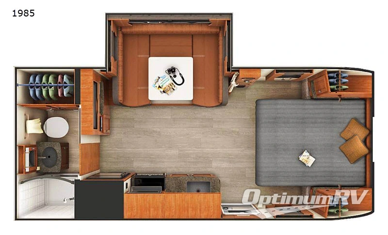 2020 Lance Lance Travel Trailers 1985 Floorplan Photo